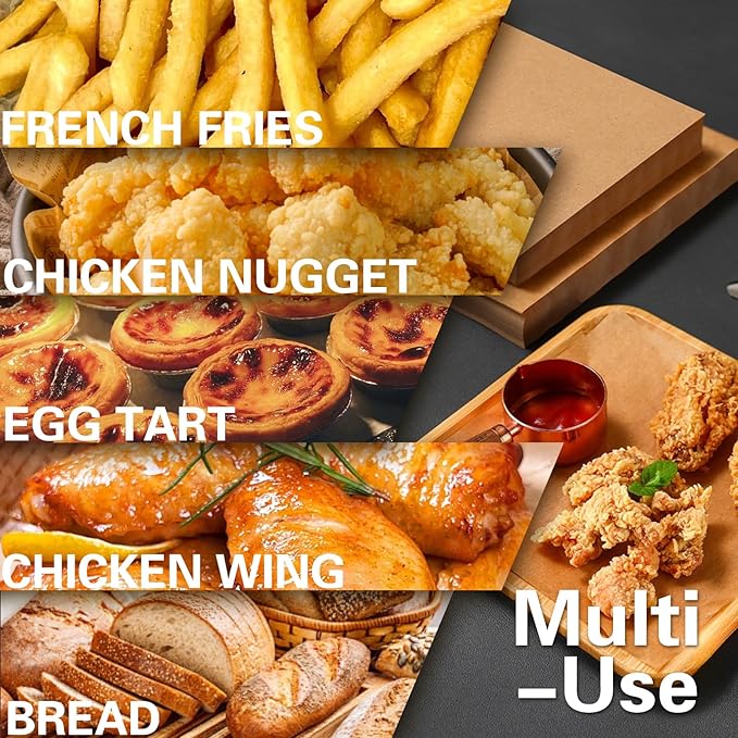 Air Fryer Liners for Midea Flexify French Door Toaster Oven Air Fryer Combo, 100pcs Disposable Parchment Paper