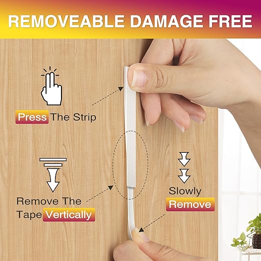 Picture Hanging Strips Heavy Duty XL 32 Pairs/64Strips, Damage Free Hanging Picture Hangers, Removable Adhesive Hook and Loop Wall Strips, Frame Stickers No Nails for Home Decor Wall Posters