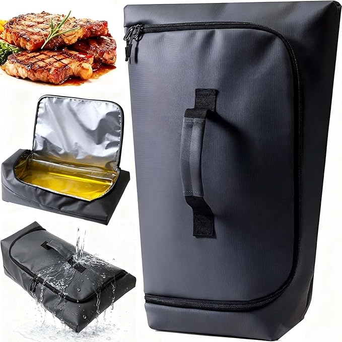 270° Opening BBQ Blanket for Resting Meat, Valentines Day Gift Meat Resting Bag, Leak-Proof Smoker Accessories, Grilling Gift for Brisket/Turkey/Pork - Anniversary Birthday Gift for Men Him Dad