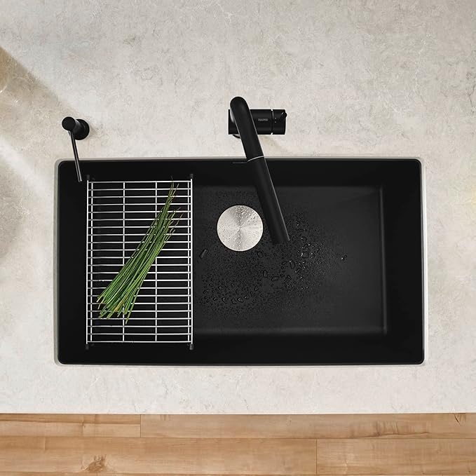 BLANCO Precis Kitchen Sink, Coal Black 30 Inch