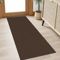 IOHOUZE Washable Runner Rug 2x5 Non Slip Runners for Hallways Entryway Runner Indoor, Kitchen Throw Rug Woven Cotton Floor Carpet for Hall Entrance Bedroom, Brown