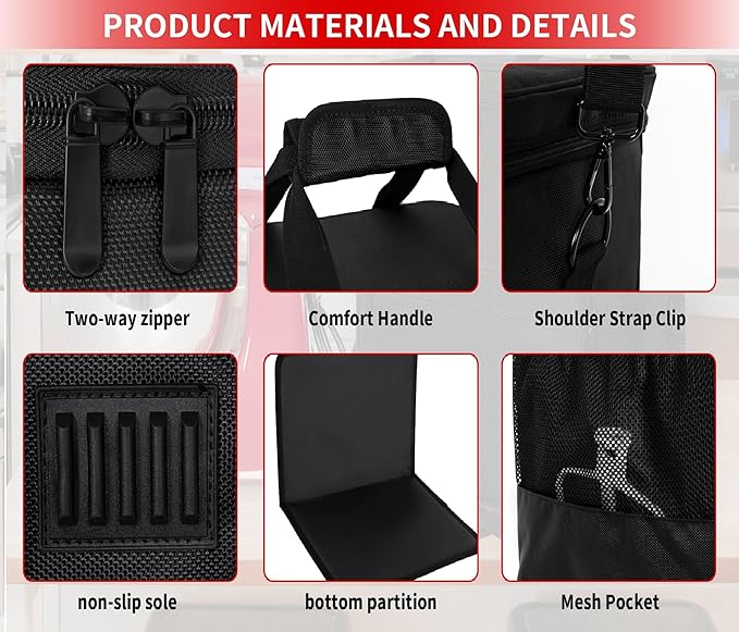 TORIBIO Kitchen Mixer Storage Bag Compatible with KitchenAid and Extra Accessories, Mixer Portable Carrying Bag/Case fit for 6-Quart and 8-Quart Mixers, 15.7" x 10.6" x 17.7"