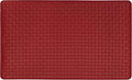 Achim Home Furnishings Woven-Embossed Faux-Leather Anti-Fatigue Mat - 18in x 30in - Lava