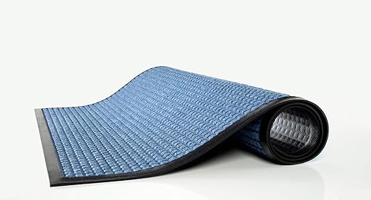 Guardian WaterGuard Indoor/Outdoor Wiper Scraper Floor Mat, Rubber/Nylon, 4'x12', Grey