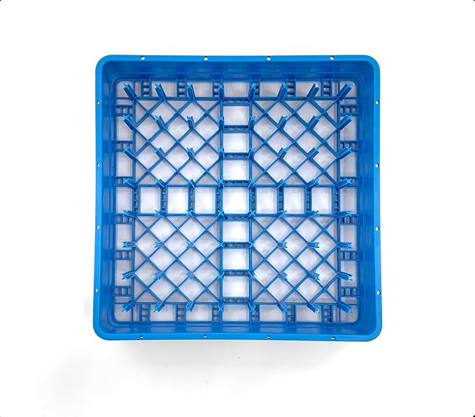 Peg Plate Rack for Commercial Dishwasher | Full Size Tray Rack | Polypropylene | Blue