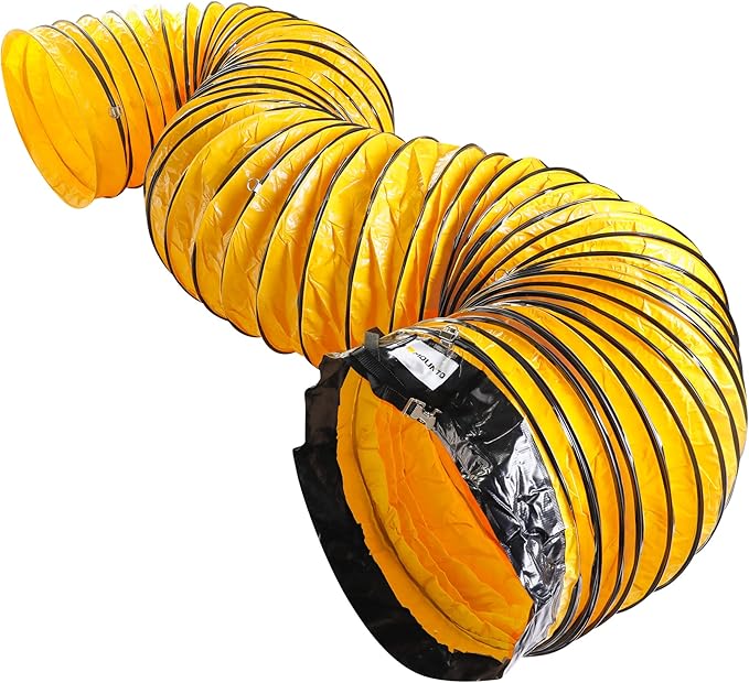 MOUNTO 25FT PVC Flexible Duct Hosing for Exhaust Fan (24inch)