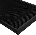 BEHERO Front Door Mat Outside Entrance, 36" x 24" Heavy Duty Rubber Outdoor Mats Enlarged for Entryway, Welcome Matt Outdoor, Dirt Trapping Waterproof Exterior Entry Mats, All Weather Doormat Black