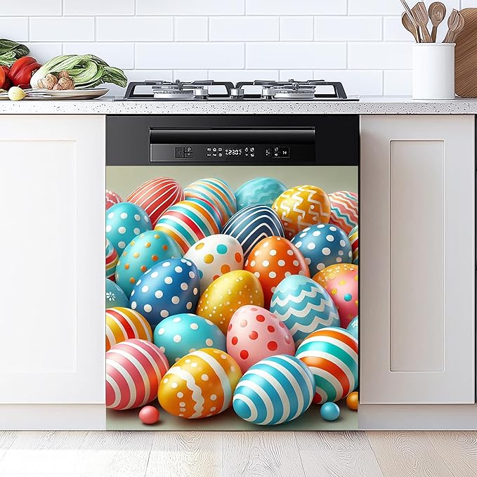 Dishwasher Magnet Sticker Cover Panel Decal Refrigerator Magnetic Sticker Decorative for Kitchen Decoration,Fridge Door Cover, Appliances Stickers 23"x26"