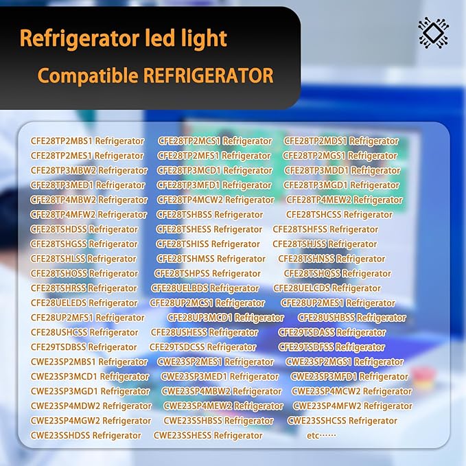 New Upgraded WR55X11132 WR55X25754 Refrigerator Light，Refrigerator led Light Assembly Replacement wr55x30602 wr55x26486 eap12172918 4590213 ap6261806 Without Cover 10 PCS