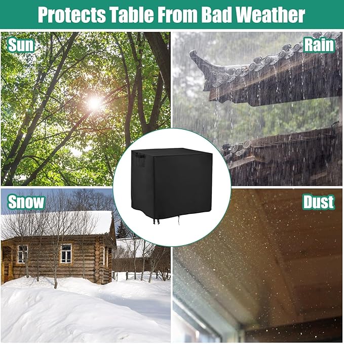 Outdoor Prep Table Cover,56 inch Waterproof Patio Serve Prep Storage Cart Cover,Outdoor Rectangle Furniture Cover - 56 X 26 X 36 Inch
