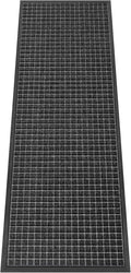 Kuyal Front Door Mat, 2'*6' Door Mat for Inside Outside Entrance,Waterproof Welcome Mats with Non-Slip Backing, Indoor Outdoor Entryway, Commercial Floor Mats, Durable & Easy to Clean, Dark Gray