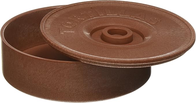 Winco PTW-8 8-1/2-Inch Diameter Tortilla Warmer, 2-5/8-Inch Height,Brown,Medium (Pack of 12)