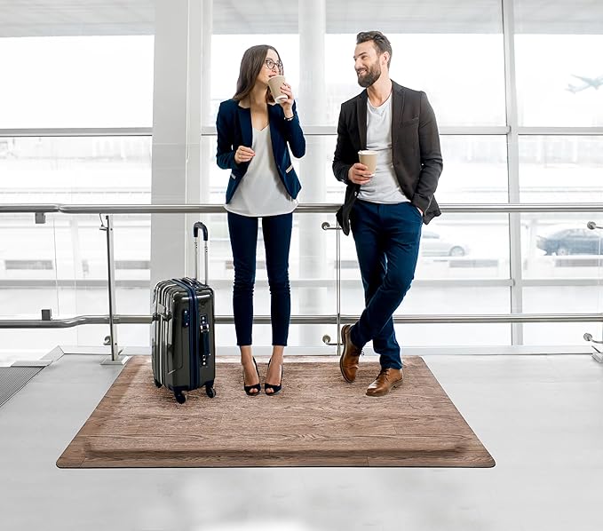 Rhino Mats, Softwoods Anti Fatigue Floor Mat, Commercial Grade Kitchen Mat, Standing Desk Mat, Office, Garage or Anywhere, Standing Comfort. (Driftwood, 3' x 4' x 1/2")
