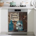 Dishwasher Magnet Cover,Floral Dishwasher Cover Magnetic Butterfly Home Appliances Refrigerator Decorative 23" x 26"
