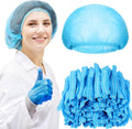 Yahenda 1000 Pcs Disposable Bouffant Caps Bulk Hair Nets 21" Non Woven Hairnet for Food Service Restaurant Lab Kitchen