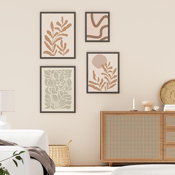 Vittanly 11x14 Picture Frame, Solid Wood Frame with Plexiglass, Includes 8x10 Mat, Wall Hanging for Photos, Home Decor, Black, 1 Pack