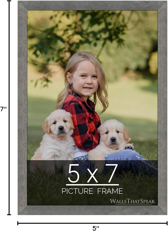 wallsthatspeak 5x7 American Barn Picture Frame for Puzzles Posters Photos or Artwork