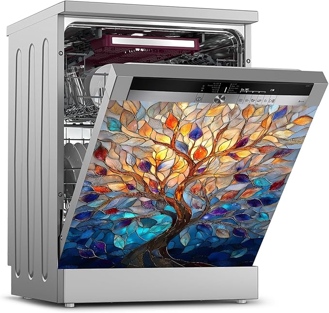 Dishwasher Magnet Sticker Cover Panel Decal Refrigerator Magnetic Sticker Decorative for Kitchen Decoration,Fridge Door Cover, Appliances Stickers 23"x26"