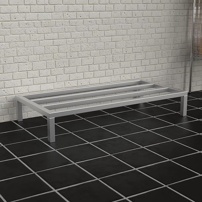 48'' x 24'' x 8'' Aluminum Dunnage Rack - 1780 lb. Capacity
