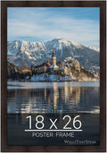 wallsthatspeak 18x26 Espresso Brown Picture Frame for Puzzles Posters Photos or Artwork