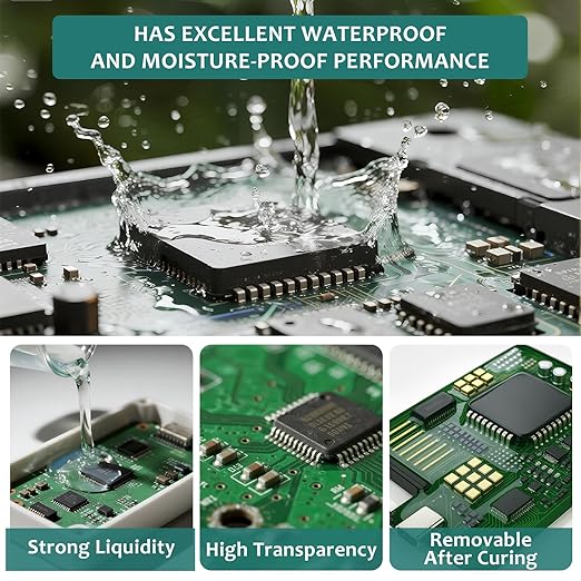 400g Electronic Potting Compound, Moisture Proof Shock Clear Insulating Sealant, Electrical Potting Compound Suitable for Circuit Boards, Home Appliance Control Panels and LED Lights