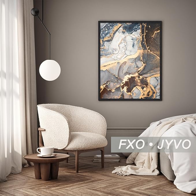 Engineered Wood 8x14 Picture Frame Set of 2, Black Frame for 8 x 14 Inch Picture Poster Photo, Light Weight 8 by 14 Frame with Wood-grain for Wall - 2 Pack/Black/8"x14"