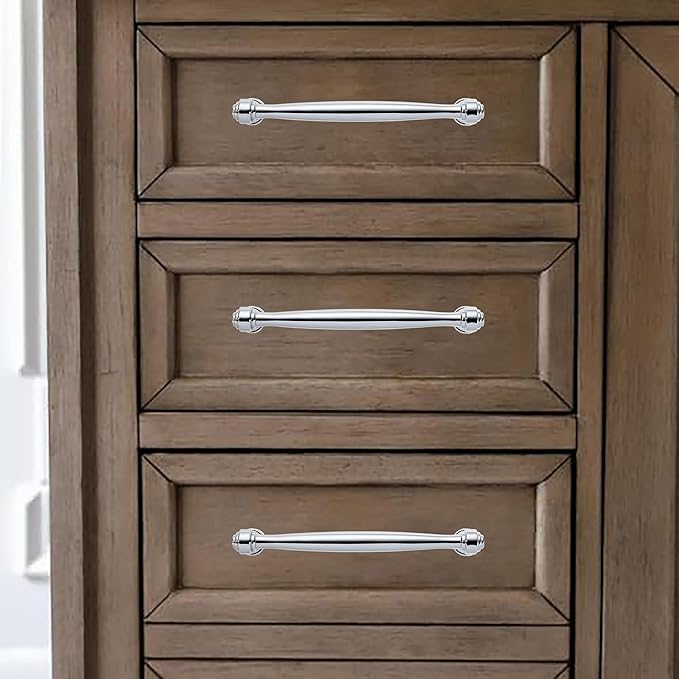 khtumeware 1 Pack Appliance Pull 18 Inch(457mm) Vibrant Polished Chrome Cabinet pulls Kitchen Cabinet Handles Kitchen Cabinet Hardware for Cupboard Drawer Handles Dresser Pulls