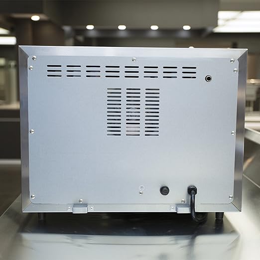 Atosa CookRite CTCO-25 Countertop Electric Convection Oven for Hotel Diner Baking | 15"H x 18 3/4"W x 19 3/4"D | Stainless Steel, Manual Control, 120V, 1440W | (Includes: Water Line Connection Kit)