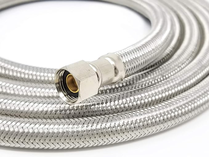 Dishwasher Hose Installation Kit - Premium Stainless Steel - Burst Proof Water Supply Line with 3/8" Compression Connections from Kelaro