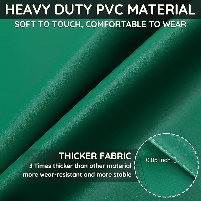 Thicker Rubber Apron, Extra Long Adjustable Apron, Heavy Duty Oil&Chemical Resistant Waterproof Work Aprons