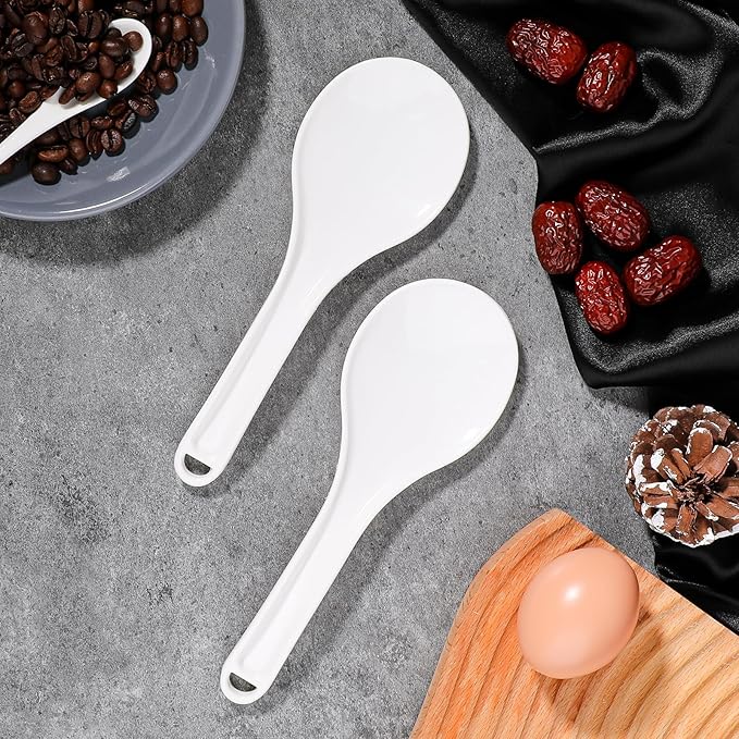 Sliverdew 2PCS Plastic Rice Serving Spoon Paddle, Non-Stick, 7.87 Inch, 573290 1 w4tzxzWir