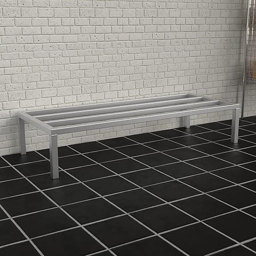 60'' x 24'' x 12'' Aluminum Dunnage Rack - 1850 lb. Capacity