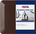 FEATOL Anti Fatigue Mat for Standing, 9/10 Extra Thick Ergonomic Standing Desk Mat, Comfort & Durable Memory Foam Standing Mat at Home,Office All Day (20" x 39", Brown, 1PC)