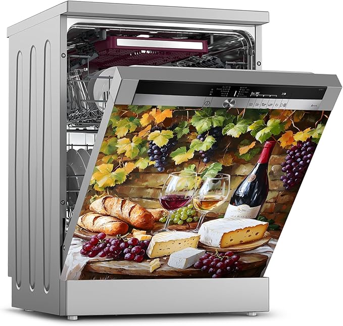 Dishwasher Magnet Sticker Cover Panel Decal Refrigerator Magnetic Sticker Decorative for Kitchen Decoration,Fridge Door Cover, Appliances Stickers 23"x26"