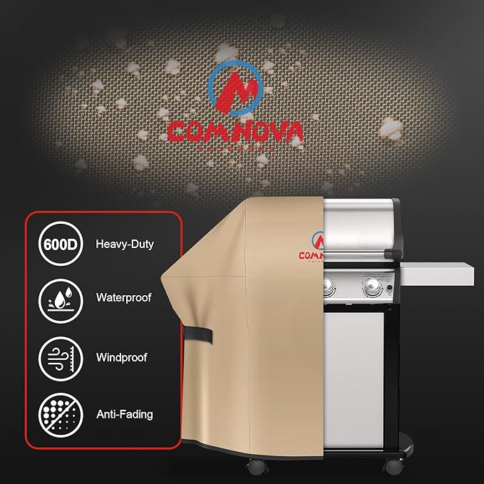 Comnova Grill Cover 52 Inch - BBQ Grill Covers for Weber Spirit 300 Series Gas Grill Heavy Duty and Waterproof, 7106 Weber Barbecue Cover for Spirit E310, Sprit E315, Spirit E330 and Spirit ii E310