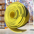 Heavy Duty Wall & Corner Guards 5m Corrugated Self-Adhesive NBR Rubber Protection with Yellow/Black Stripes for Parking Columns & Garage Safety(10PCS,8 cm)