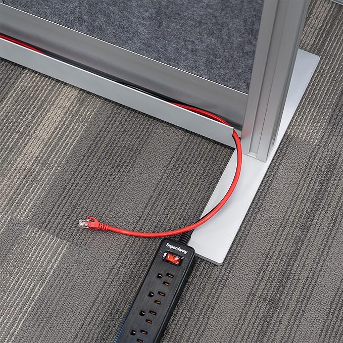 Workflow Modular Wall | Room Divider with Whiteboard, Sound Dampening, & Frosted Acrylic Panels | Expandable Office Partition for Privacy & Stability (70" x 48")