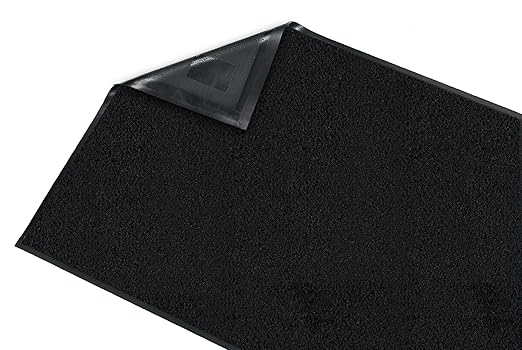 Guardian - 94040835 Platinum Series Indoor Wiper Floor Mat, Rubber with Nylon Carpet, 4'x8', Black