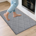 COSY HOMEER Kitchen Rugs 24"x36" Non-Slip Washable Kitchen Mats for Floor Absorbent Kitchen Carpet Soft Rugs for Kitchen,Sink Mat,Entrance,Area Rug,Grey