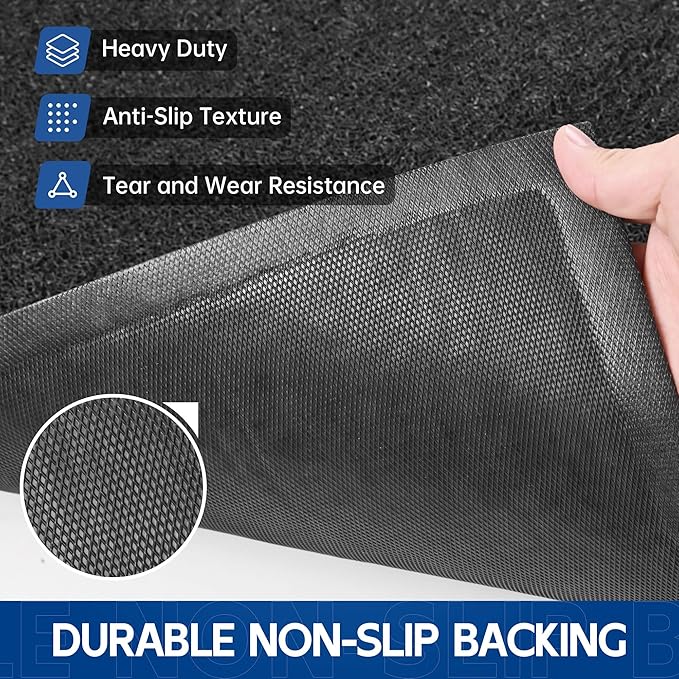 Sturdy Front Door Mat, 72" x 24" Heavy Duty Indoor Outdoor Doormat for Entryway, Fade Resistant, Waterproof Low Profile Entry Mat, Non Slip Welcome Mat for Outside Entrance, Patio, Home
