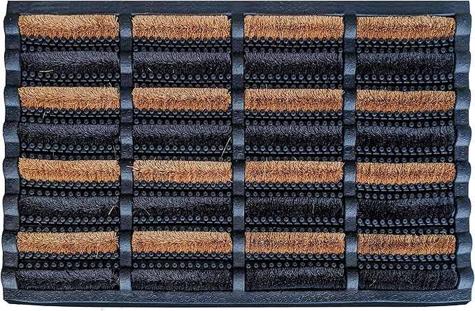 FOOTMATTERS Ninamar Mud Scrubber Tray Mat - 29.5 x 17.5 inch - 3 Pack