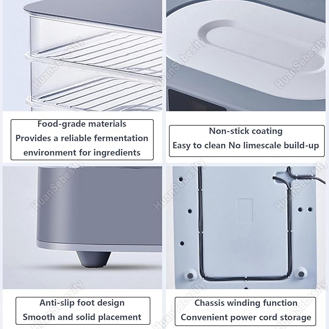 Foldable Electric Bread Proofer 40L - Dough Proofing Machine with Heater & Timer - Versatile Fermentation Box for Sourdough, Baguettes & Artisan Bread Baking