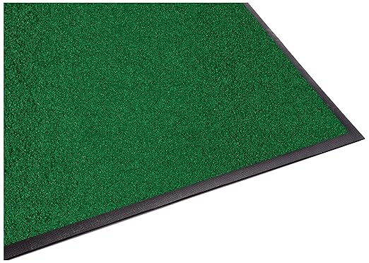 Guardian Platinum Series Indoor Wiper Floor Mat, Rubber with Nylon Carpet, 3'x12', Green
