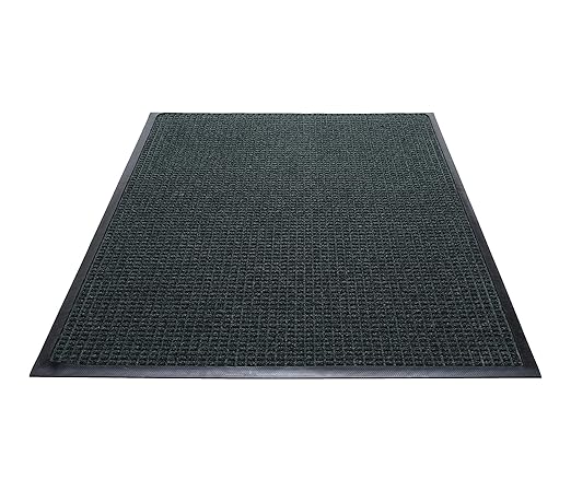 Guardian WaterGuard Indoor/Outdoor Wiper Scraper Floor Mat, Rubber/Nylon, 4'x16', Green
