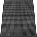 Kuyal Front Door Mat, 3'*4' Door Mat for Inside Outside Entrance,Waterproof Welcome Mats with Non-Slip Backing, Indoor Outdoor Entryway, Commercial Floor Mats, Durable & Easy to Clean, Dark Gray