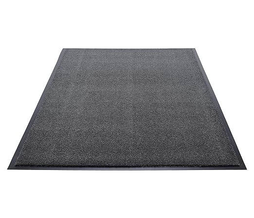 Guardian 74031030 Silver Series Indoor Walk-Off Floor Mat, Charcoal, 3ft x 10ft, Vinyl/Polypropylene,