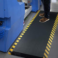 FEATOL Anti Fatigue Mat Industrial, Ergonomic Standing Floor Mat for Work for Stand -Safety Support for Leg & Back Pain(Yellow Border, 20" x 39", 8PC)