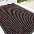 OLANLY Front Door Mat Indoor Outdoor Entrance, Waterproof Heavy Duty Doormat, Fade Resistant, Low Profile, Easy Clean Patio Porch Welcome Floor Mats for Entry, 29.5x17, Tan