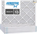 Aerostar 24x30x1 MERV 13, Pleated Air Filter, 23 1/2" x 29 1/2" x 3/4", Box of 6, Made in the USA