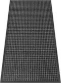 Kuyal Front Door Mat, 3'*6' Door Mat for Inside Outside Entrance,Waterproof Welcome Mats with Non-Slip Backing, Indoor Outdoor Entryway, Commercial Floor Mats, Durable & Easy to Clean, Dark Gray